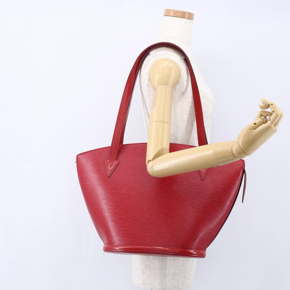 LOUIS VUITTON Epi Saint Jacques Shopping Shoulder Bag Red M52277 LV Auth 153502