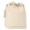 LOUIS VUITTON Epi Noe Shoulder Bag White Yvoire M4084J LV Auth 153505V-1