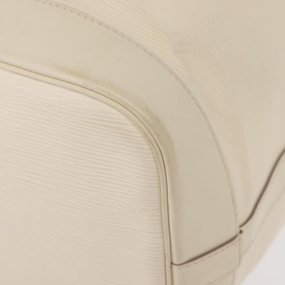 LOUIS VUITTON Epi Noe Shoulder Bag White Yvoire M4084J LV Auth 153505V