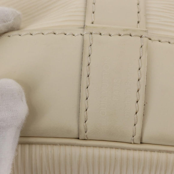 LOUIS VUITTON Epi Noe Shoulder Bag White Yvoire M4084J LV Auth 153505V