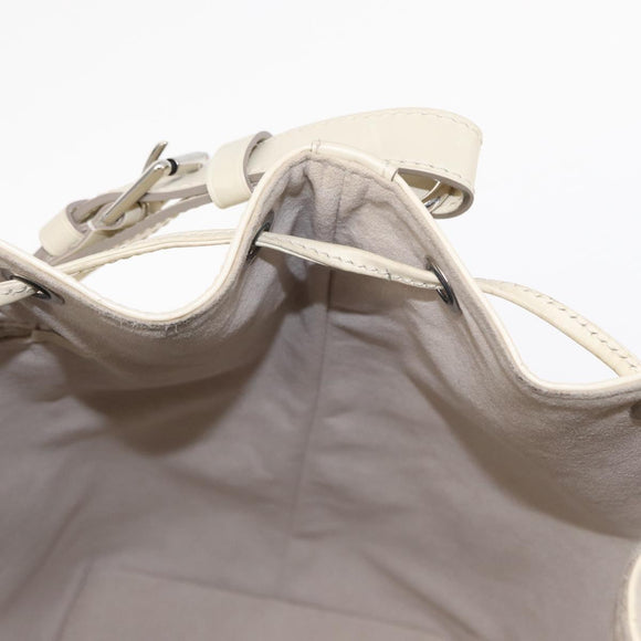 LOUIS VUITTON Epi Noe Shoulder Bag White Yvoire M4084J LV Auth 153505V