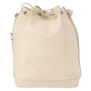 LOUIS VUITTON Epi Noe Shoulder Bag White Yvoire M4084J LV Auth 153505V-13