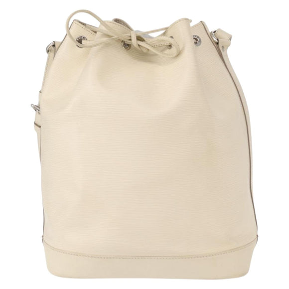 LOUIS VUITTON Epi Noe Shoulder Bag White Yvoire M4084J LV Auth 153505V