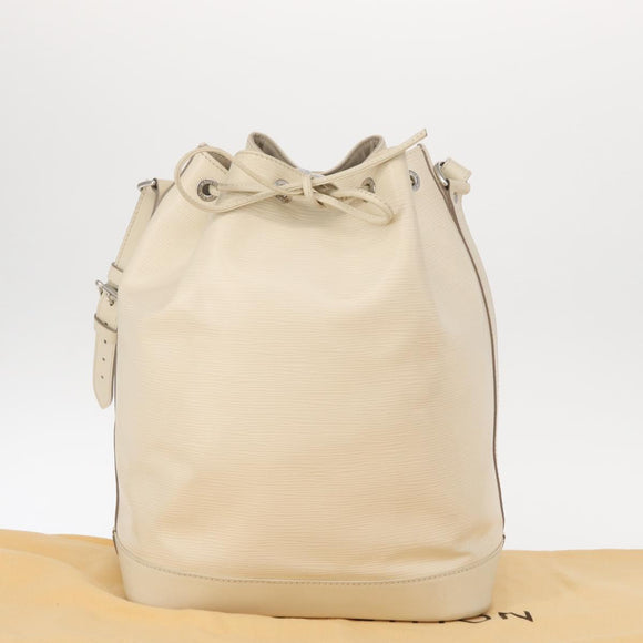 LOUIS VUITTON Epi Noe Shoulder Bag White Yvoire M4084J LV Auth 153505V