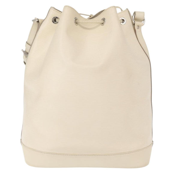 LOUIS VUITTON Epi Noe Shoulder Bag White Yvoire M4084J LV Auth 153505V