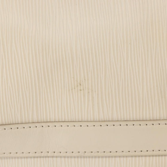 LOUIS VUITTON Epi Noe Shoulder Bag White Yvoire M4084J LV Auth 153505V