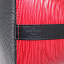 LOUIS VUITTON Epi Petit Noe Shoulder Bag Bicolor Black Red M44017 LV Auth 153507-17