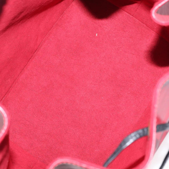 LOUIS VUITTON Epi Petit Noe Shoulder Bag Bicolor Black Red M44017 LV Auth 153507