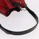 LOUIS VUITTON Epi Petit Noe Shoulder Bag Bicolor Black Red M44017 LV Auth 153507-7