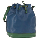LOUIS VUITTON Epi Noe Shoulder Bag Bicolor Green Blue M44044 LV Auth 153509-1