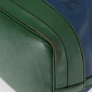 LOUIS VUITTON Epi Noe Shoulder Bag Bicolor Green Blue M44044 LV Auth 153509-14