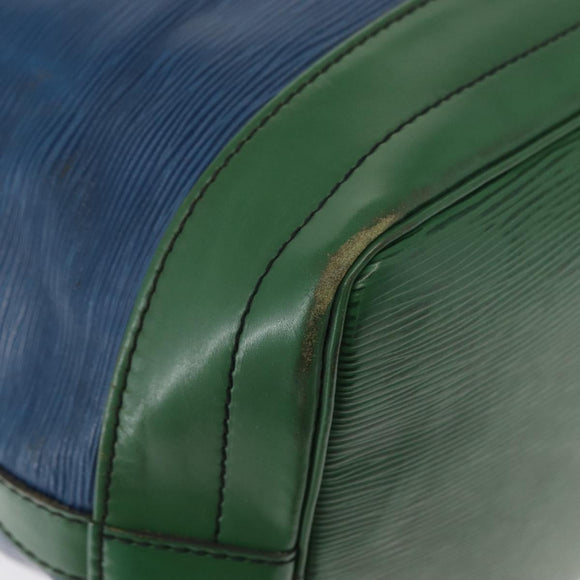 LOUIS VUITTON Epi Noe Shoulder Bag Bicolor Green Blue M44044 LV Auth 153509