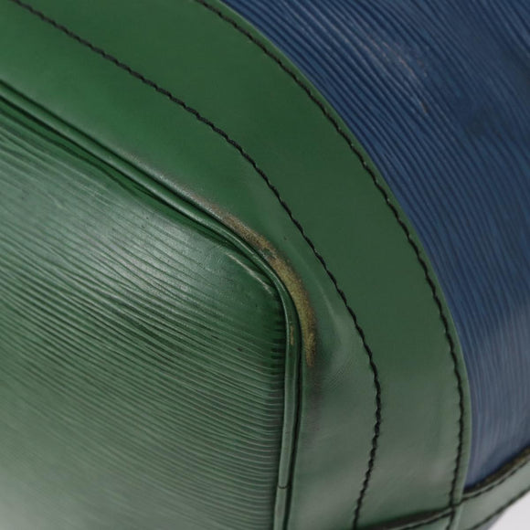 LOUIS VUITTON Epi Noe Shoulder Bag Bicolor Green Blue M44044 LV Auth 153509