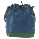 LOUIS VUITTON Epi Noe Shoulder Bag Bicolor Green Blue M44044 LV Auth 153509-13