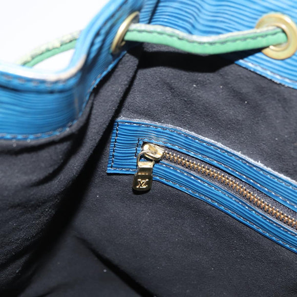 LOUIS VUITTON Epi Noe Shoulder Bag Bicolor Green Blue M44044 LV Auth 153509