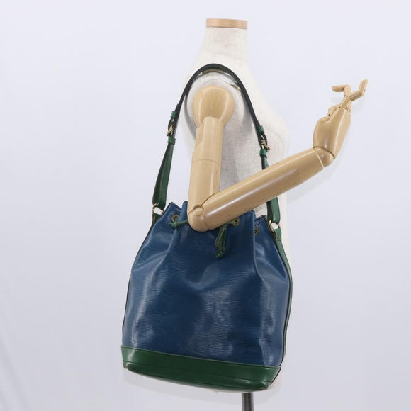 LOUIS VUITTON Epi Noe Shoulder Bag Bicolor Green Blue M44044 LV Auth 153509