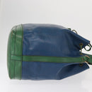LOUIS VUITTON Epi Noe Shoulder Bag Bicolor Green Blue M44044 LV Auth 153509-3