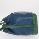 LOUIS VUITTON Epi Noe Shoulder Bag Bicolor Green Blue M44044 LV Auth 153509-4