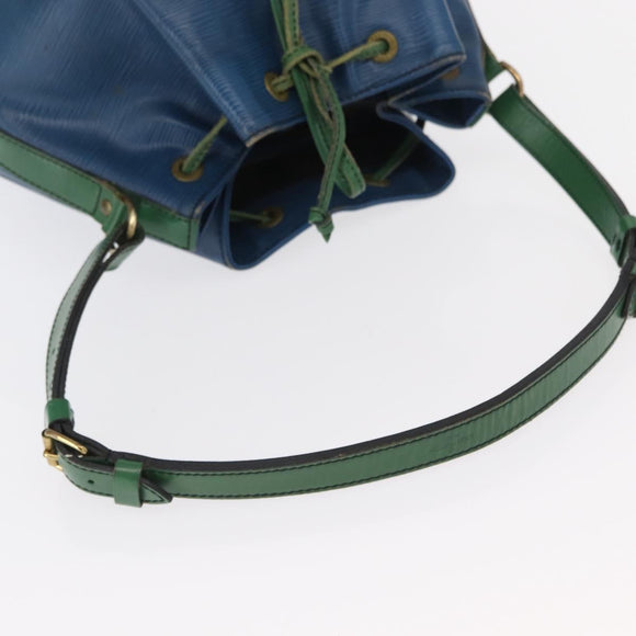 LOUIS VUITTON Epi Noe Shoulder Bag Bicolor Green Blue M44044 LV Auth 153509