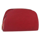 LOUIS VUITTON Epi Dauphine MM Pouch Red M48457 LV Auth 153510-1