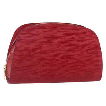 LOUIS VUITTON Epi Dauphine MM Pouch Red M48457 LV Auth 153510