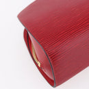 LOUIS VUITTON Epi Dauphine MM Pouch Red M48457 LV Auth 153510-16
