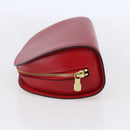 LOUIS VUITTON Epi Dauphine MM Pouch Red M48457 LV Auth 153510-3