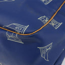 LOUIS VUITTON LV Cup Sac Cowes Bag Coated Canvas Blue M80008 LV Auth 153511-12