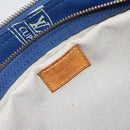 LOUIS VUITTON LV Cup Sac Cowes Bag Coated Canvas Blue M80008 LV Auth 153511-17