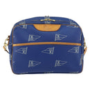 LOUIS VUITTON LV Cup Sac Cowes Bag Coated Canvas Blue M80008 LV Auth 153511-2