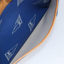 LOUIS VUITTON LV Cup Sac Cowes Bag Coated Canvas Blue M80008 LV Auth 153511-21