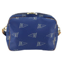 LOUIS VUITTON LV Cup Sac Cowes Bag Coated Canvas Blue M80008 LV Auth 153511-3
