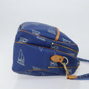 LOUIS VUITTON LV Cup Sac Cowes Bag Coated Canvas Blue M80008 LV Auth 153511-4