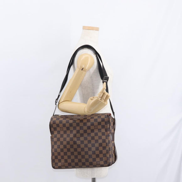 LOUIS VUITTON Damier Ebene Naviglio Shoulder Bag N45255 LV Auth 153512