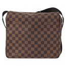 LOUIS VUITTON Damier Ebene Naviglio Shoulder Bag N45255 LV Auth 153512-2