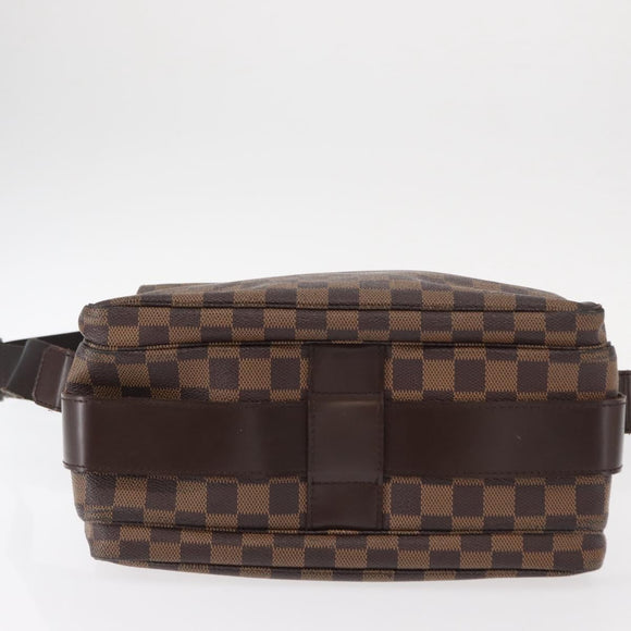 LOUIS VUITTON Damier Ebene Naviglio Shoulder Bag N45255 LV Auth 153512