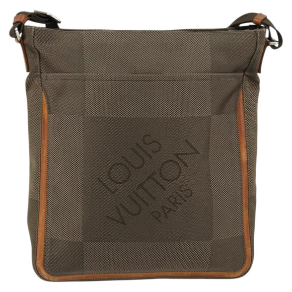 LOUIS VUITTON Damier Geant Compignon Messenger bag Khaki M93045 LV Auth 153513