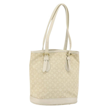 LOUIS VUITTON Monogram Mini Lin Bucket PM Shoulder Bag Dunne M95316 Auth 153514