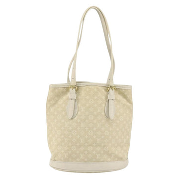 LOUIS VUITTON Monogram Mini Lin Bucket PM Shoulder Bag Dunne M95316 Auth 153514 - 0