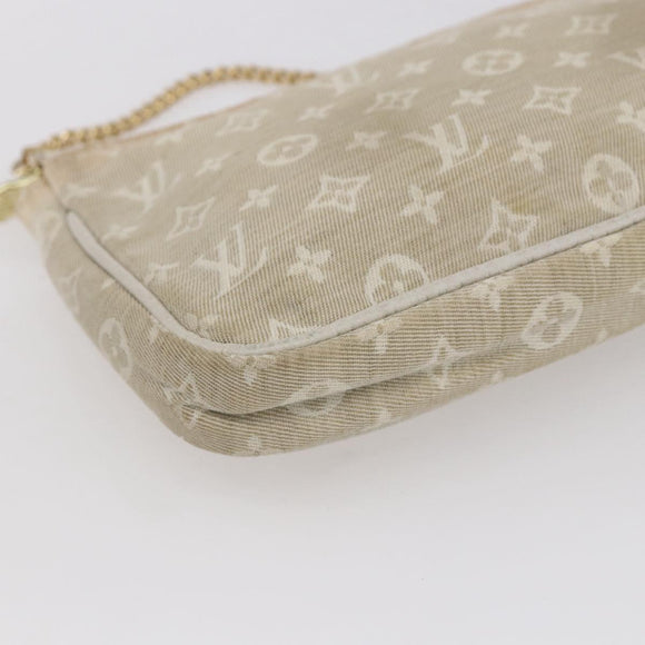 LOUIS VUITTON Mini Lin Mini Pochette Accessoires Pouch Dunne Auth 153515