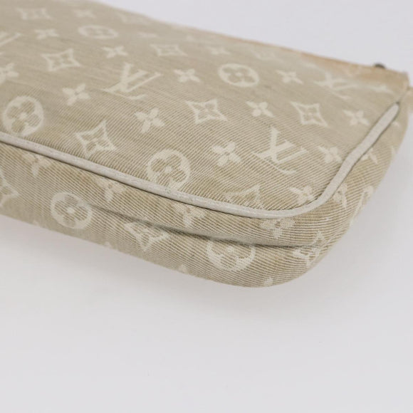 LOUIS VUITTON Mini Lin Mini Pochette Accessoires Pouch Dunne Auth 153515