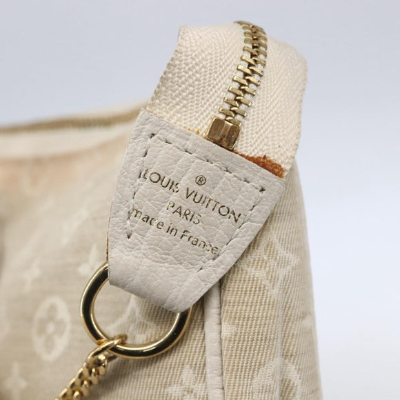 LOUIS VUITTON Mini Lin Mini Pochette Accessoires Pouch Dunne Auth 153515