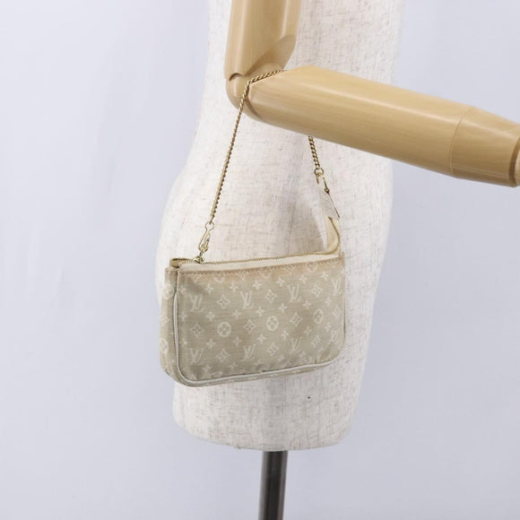 LOUIS VUITTON Mini Lin Mini Pochette Accessoires Pouch Dunne Auth 153515