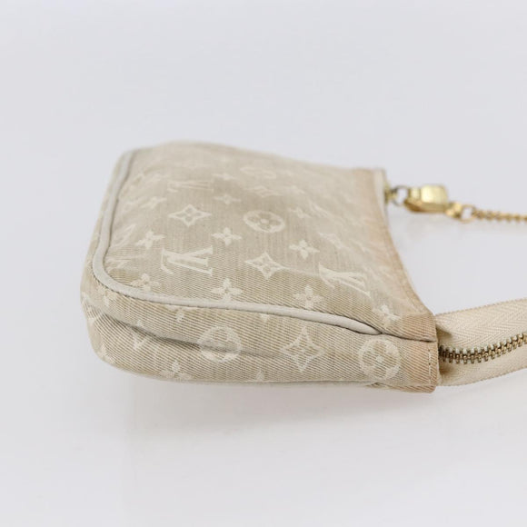 LOUIS VUITTON Mini Lin Mini Pochette Accessoires Pouch Dunne Auth 153515