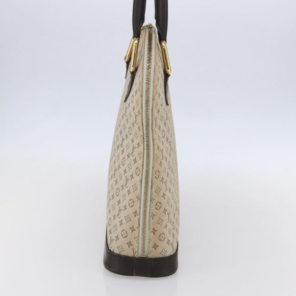 LOUIS VUITTON Monogram Mini Alma Haut Hand Bag Khaki M92203 LV Auth 153516