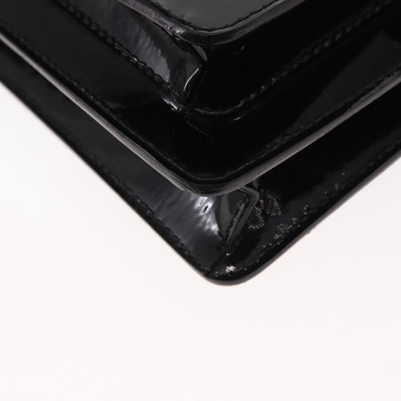 LOUIS VUITTON Vernis Monceau BB Hand Bag 2way Noir Manetic LV Auth 153517