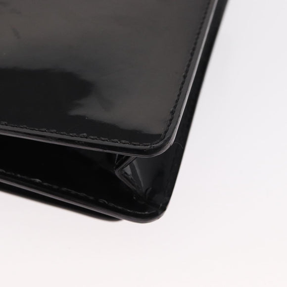 LOUIS VUITTON Vernis Monceau BB Hand Bag 2way Noir Manetic LV Auth 153517