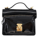 LOUIS VUITTON Vernis Monceau BB Hand Bag 2way Noir Manetic LV Auth 153517-13