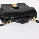 LOUIS VUITTON Vernis Monceau BB Hand Bag 2way Noir Manetic LV Auth 153517-6