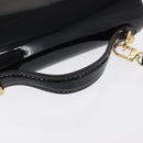 LOUIS VUITTON Vernis Monceau BB Hand Bag 2way Noir Manetic LV Auth 153517-7